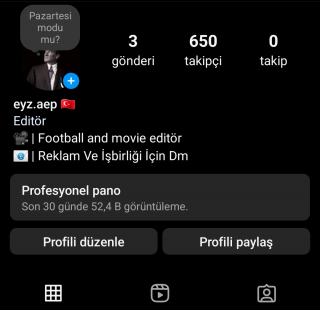 Instagram kesfet acik 650 takipcili hesap